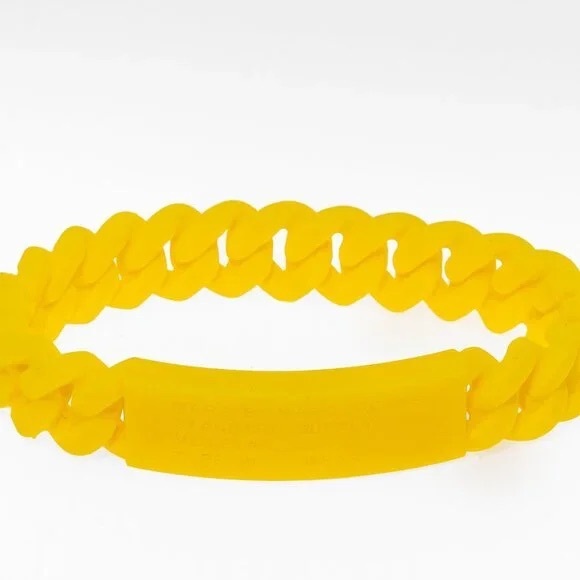 Marc by Marc Jacobs Silicone Bracelet - Safety Yellow -  NWT - Picture 2 of 3